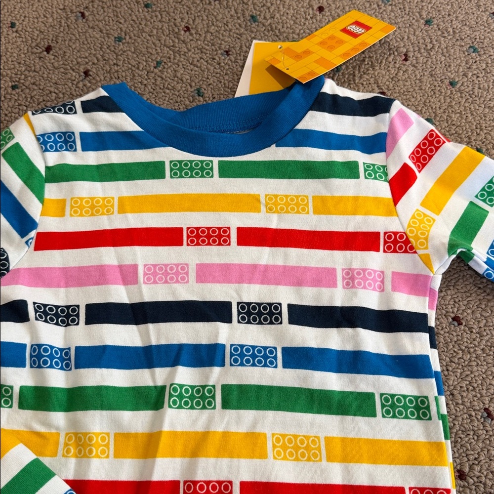 NWT primary colored Lego cotton long sleeve pant pajamas size 6 - Picture 2 of 5